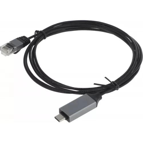 Кабель Buro BU-USB-C-LAN100-2m USB Type-C (m) RJ-45 (m) 2м черный (пакет)