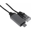 Кабель Buro BU-USB-C-LAN100-2m USB Type-C (m) RJ-45 (m) 2м черный (пакет)