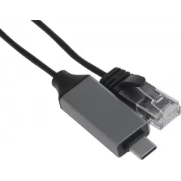 Кабель Buro BU-USB-C-LAN100-2m USB Type-C (m) RJ-45 (m) 2м черный (пакет)
