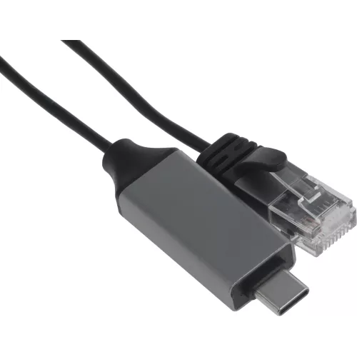 Кабель Buro BU-USB-C-LAN100-2m USB Type-C (m) RJ-45 (m) 2м черный (пакет)