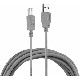 Кабель Buro USB A(m) USB B(m) 3м (BHP RET USB_BM30) серый (блистер)