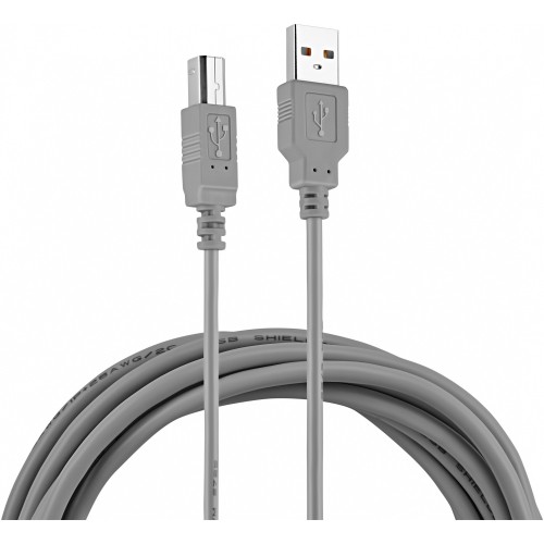 Кабель Buro USB A(m) USB B(m) 3м (BHP RET USB_BM30) серый (блистер)