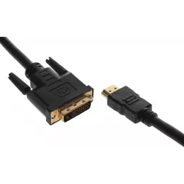 Кабель Buro HDMI (m) DVI-D (m) 1.8м (HDMI-19M-DVI-D-1.8M) феррит.кольца черный