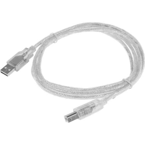 Кабель Buro USB A(m) USB B(m) 1.8м (USB2.0-AM/BM-Trans) прозрачный