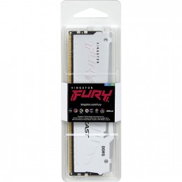 Память оперативная/ Kingston 16GB 5600MT/s DDR5 CL36 DIMM FURY Beast White RGB EXPO