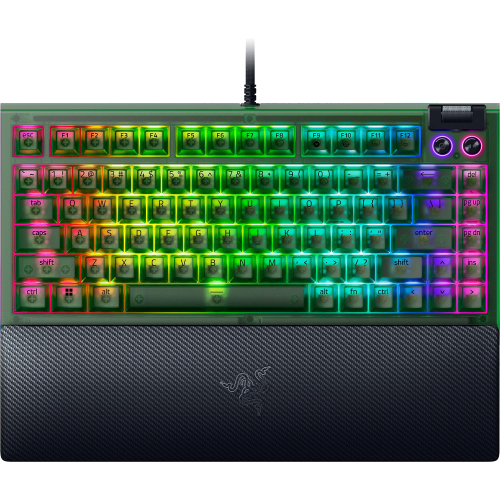 Игровая клавиатура Razer BlackWidow V4 75% - Phantom Green Ed. - US Layout/ Razer BlackWidow V4 75% - Phantom Green Ed. Gaming keyboard- US Layout Razer