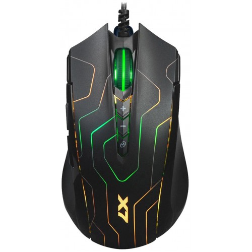 Мышь A4Tech X89 Maze черный оптическая 2400dpi USB 8but (X89 (MAZE))