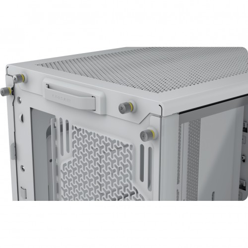 Купите корпус Corsair Frame 4000D RS White без блока питания - Midi-Tower с стеклянной панелью и вентиляцией для E-ATX, ATX, mATX, mITX