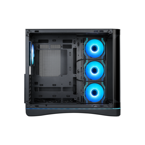 Корпус ПК без блока питания/ Case SAMA V62S Black, Midi-Tower, TG, 4x120mm ARGB, 2xUSB 3.0 + 1xUSB 3.2 Type-C, ATX, mATX, mITX Black SAMA