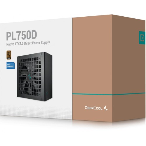 Блок питания Deepcool ATX 750W PL750D 80+ Bronze с APFC и 120mm вентилятором - надежное решение для вашего ПК