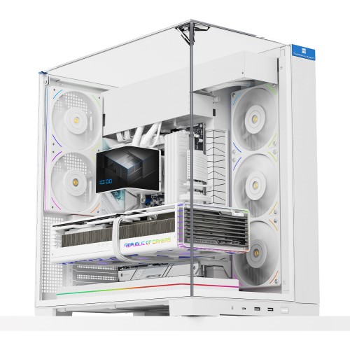 Корпус без блока питания/ Case Thermalright A70, Midi-Tower, TG, no fans, 2xUSB-A 3.0, 1xUSB Type-C, ATX, mATX, mITX White