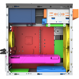 Корпус с блоком питания 500Вт./ Case Foxline FL-702, mATX, 1x5.25EXT, 1x3.5EXT, 2x3.5INT, 2xUSB2.0, HDA, w/o FAN, w/500W ATX PSU, w/1.2m EU pwr cord