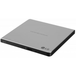 Оптический привод/ LG DVD-RW ext. Silver Slim Ret USB2.0 (3.0 compatible)