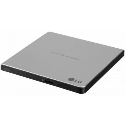 Оптический привод/ LG DVD-RW ext. Silver Slim Ret USB2.0 (3.0 compatible)