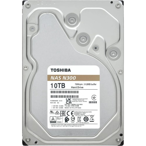 Жесткий диск Toshiba N300 NAS 10TB SATA3 3.5 - 7200 об/мин, 512Mb кэш, замена WD101EFBX и ST10000VN0008