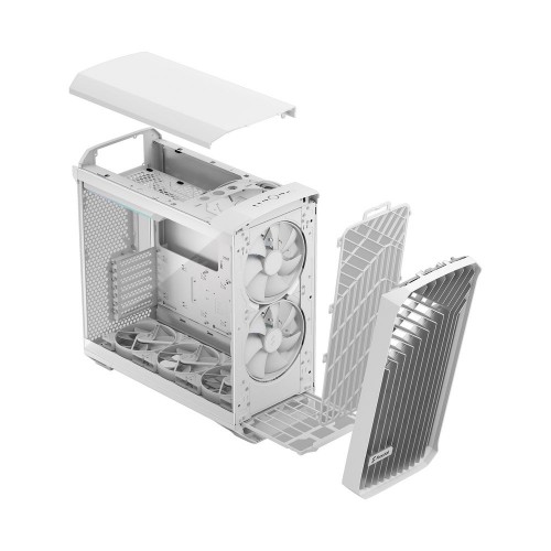 Корпус ПК без блока питания/ Case Fractal Design Torrent RGB TG Clear Tint, Full-Tower, 2x180mm + 3x140mm RGB, 2xUSB-A 3.2 + 1xUSB 3.2 Type-C E-ATX, SSI-CEB, SSI-EEB, ATX, mATX, mITX White Fractal Design