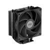 Кулер для процессора/ CPU Cooler PCCooler RT500 BK (240W, 4-pin PWM, LED temp., 152mm, Al/Cu, 5x6mm, 1x120mm, 73.32CFM, 34.9dBA, 2200RPM, S: 1851/1700/1200/115X, AM5/AM4, black) PcCooler