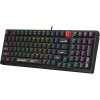 Механическая клавиатура A4Tech S98 BLACK с LED подсветкой для геймеров, USB, 1.8м кабель