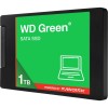 Твердотельный накопитель/ WD SSD Green, 1.0TB, 2.5" 7mm, SATA3, QLC, R/W 545/385MB/s, IOPs н.д./н.д., TBW н.д., DWPD н.д. (12 мес.)