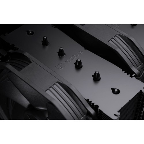 Кулер для процессора/ CPU Cooler Noctua NH-D15 chromax.black (183W, 4-pin PWM, 165mm, Al/Cu, 6x6mm, 2x140mm, 82.43CFM, 24.6dBA, 1500RPM, S: 1851/1700/1200/115X, AM5/AM4, Black)