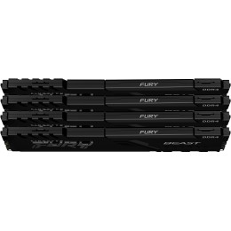 Память оперативная/ Kingston 32GB 3600MT/s DDR4 CL17 DIMM (Kit of 4) FURY Beast Black