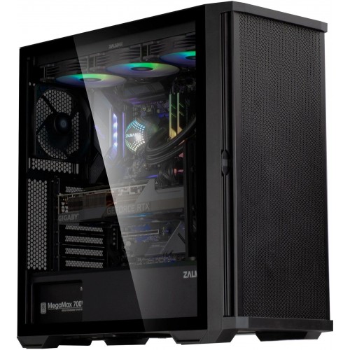 Корпус Zalman Z10 черный ATX с 10 вентиляторами, 2xUSB 3.0 и аудио выходом - идеальный выбор для вашего ПК
