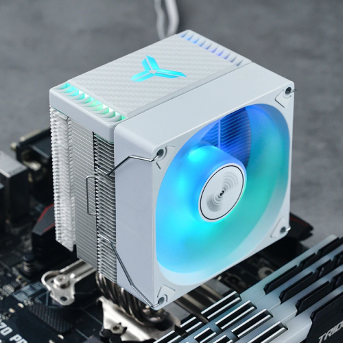 Кулер для процессора/ CPU Cooler JONSBO CR-1400 EVO ARGB (180W, 4-pin PWM, 130mm, Al/Cu, 4x6mm, ARGB, 1x92mm, 38.2CFM, 33.8dBA, 2200RPM, S: 1700/1200/115X, AM4/AM5 White) JONSBO