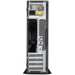 Корпус с блоком питания 300Вт./ Case Foxline mATX Desktop 300W, 2xUSB3.0, 2xUSB2.0, toolless, Black, 8cm. fan, powercord