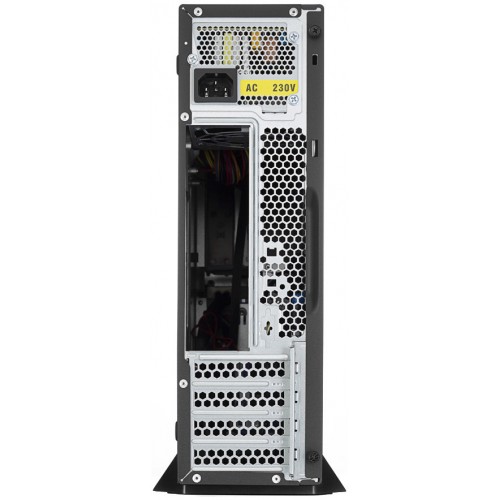 Корпус Foxline mATX с блоком питания 300Вт: 2xUSB3.0, 2xUSB2.0, безинструментальный, черный, 8см вентилятор