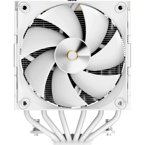 Кулер для процессора Ocypus Iota A62 WH: мощный 260W с LED и 4-pin PWM для AM5/AM4