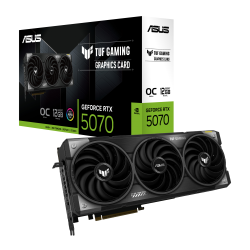 Купить видеокарту ASUS TUF-RTX5070-O12G-GAMING — высокая производительность для игр и графики