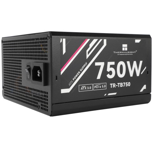 Блок питания 750W/ Power Supply Thermalright, 750W 80+ Bronze (ATX, 3.0, PCIe 5.0, Full modular, 1x24(20+4)pin, 2xCPU 8(4+4)pin, 4xPCIe*2 8(6+2)pin, 3xSATA3, 1x12+4pin (12VHPWR PCIe 5.0 12+4pin 600mm), 3xMOLEX4pin, Active, 120x120mm, 150x140x86mm, APFC, b