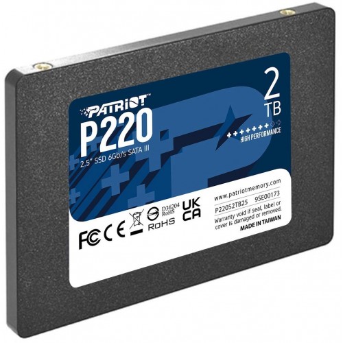 Купить твердотельный накопитель Patriot SATA-III 2TB P220S2TB25 2.5 – высокая скорость и надежность для вашего ПК