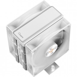 Кулер для процессора/ CPU Cooler Ocypus Delta A40 Elite WH Dual FAN (220W, 4-pin PWM, 156.7mm, Al/Cu, 4x6mm, 2x120mm, 73CFM, 29dBA, 2000RPM, S: 1851/1700/1200/115X, AM5/AM4, white)