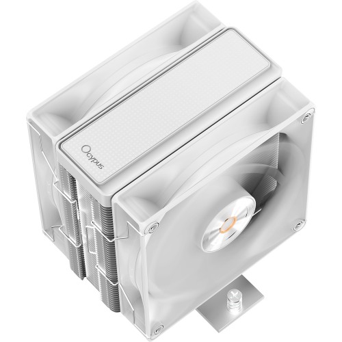 Кулер для процессора Ocypus Delta A40 Elite WH: Высокопроизводительное охлаждение с двойным вентилятором (220W, 4-pin PWM, AM5/AM4)