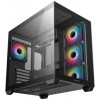 Корпус Deepcool CG530 4F черный ATX с поддержкой 2x120mm и 2x140mm вентиляторов, USB 2.0 и USB 3.0