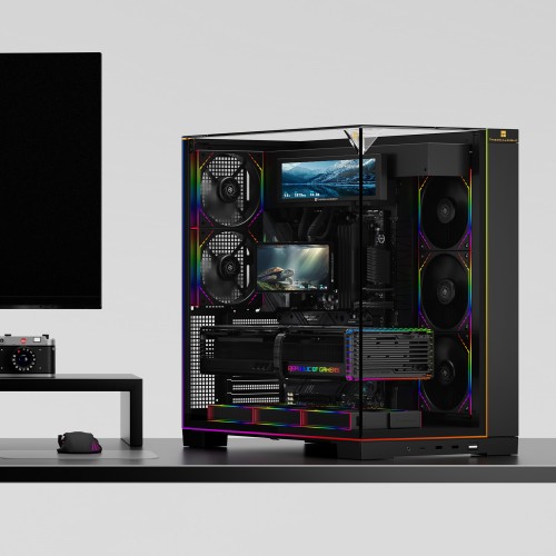 Система жидкостного охлаждения/ Water Cooling System Thermalright Levita Vision 360 (360mm, LED, Black, ARGB/ Fans: 3x120mm, 68.9CFM, 28.2dBA, 2000RPM/ Pump height 98mm, 3000RPM, Rad thickness 27mm/ S: 1700, 1200, 1851, 115X, 2011, 2066, AM5, AM4)
