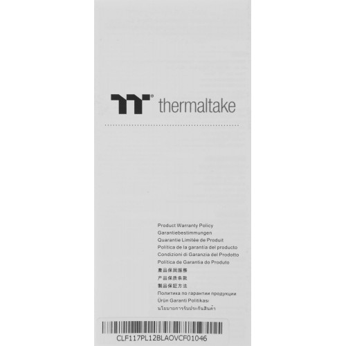 Купить вентилятор Thermaltake Toughfan 12 120x120x25 черный 4-pin 22.3дБ (CL-F117-PL12BL-A) для корпуса - Высокая производительность и низкий уровень шума