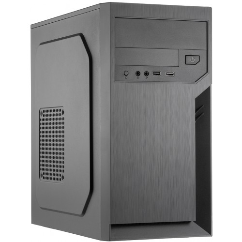 Корпус с блоком питания 500Вт./ Case Foxline FL-702, mATX, 1x5.25EXT, 1x3.5EXT, 2x3.5INT, 2xUSB2.0, HDA, w/o FAN, w/500W ATX PSU, w/1.2m EU pwr cord Foxline