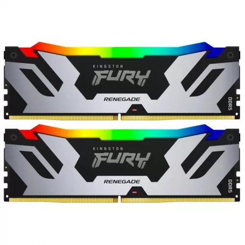 Kingston FURY Renegade RGB 96GB DDR5 6000MT/s CL32 - Оперативная Память (Kit из 2 модулей) для Высокой Производительности