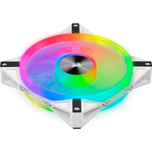 Кулер для корпуса/ Case Cooler Corsair iCUE QL140 RGB 140mm (140x140x25mm, 4-pin PWM, RGB, 50.2CFM, 26dBA, 1250RPM, White, 2pcs) Corsair
