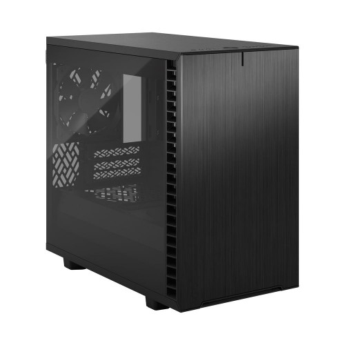 Корпус ПК без блока питания/ Case Fractal Design Define 7 Nano TG Light Tint, Mini-Tower, 1x120mm + 1x140mm, 2xUSB-A 2.0 + 2xUSB-A 3.2 + 1xUSB 3.2 Type-C mITX, mDTX Black Fractal Design