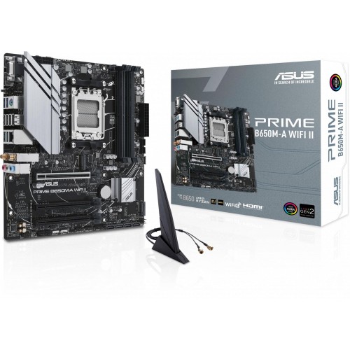 Купить материнскую плату Asus PRIME B650M-A WIFI II AM5 с поддержкой DDR5 и 2.5G LAN