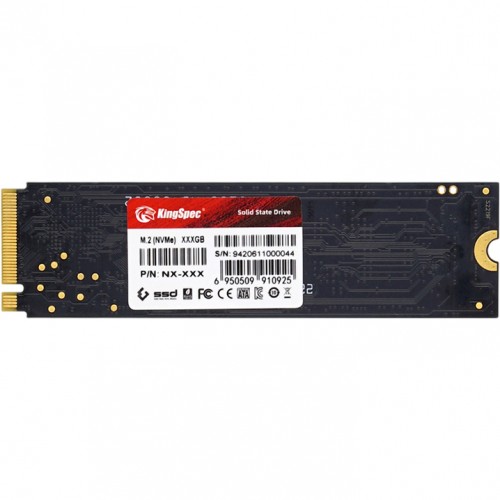 Твердотельный накопитель/ Kingspec SSD NX-4096 2280, 4096GB, M.2(22x80mm), NVMe, PCIe 3.0 x4, 3D QLC, R/W 3600/3200MB/s, IOPs 380 000/320 000, TBW 1920, DWPD 0.4 (3 года) SHENZHEN KINGSPEC ELECTRONICS TECHNOLOGY CO LTD