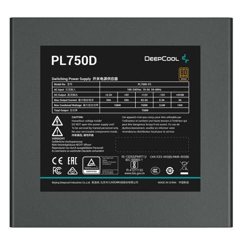 Блок питания ПК Deepcool PL750D - Высокая надежность и эффективность для вашего компьютера