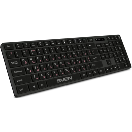 Беспроводная клавиатура SVEN KB-E5300W графит (109 кл.+12Fn)