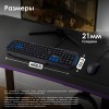 Клавиатура Оклик 750G FROST WAR черный USB для геймеров – мультимедийная, кабель 1.8м (337452)