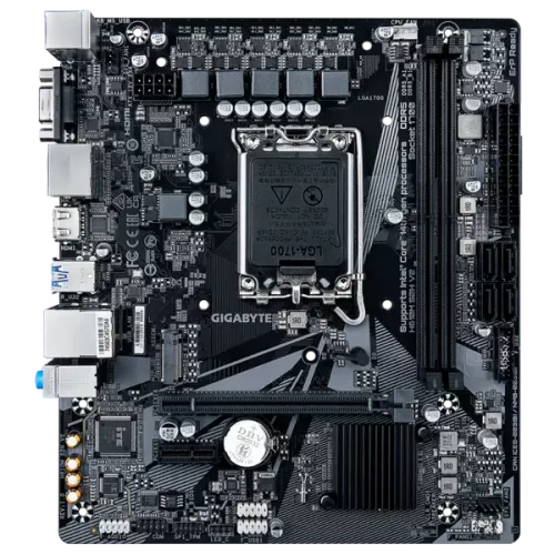 Материнская плата GIGABYTE INTEL H610 s1700 – mATX, 2xDDR5 до 64GB, HDMI 2.1, PCIe 4.0, 4xSATA, 1xM.2, USB 3.2 и 2.0