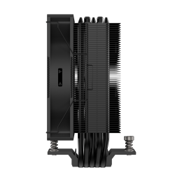 Кулер для процессора/ CPU Cooler PCCooler RT500 BK (240W, 4-pin PWM, LED temp., 152mm, Al/Cu, 5x6mm, 1x120mm, 73.32CFM, 34.9dBA, 2200RPM, S: 1851/1700/1200/115X, AM5/AM4, black)