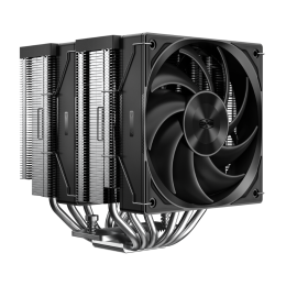 Кулер для процессора/ CPU Cooler PCCooler RZ620 (260W, 4-pin PWM, 157.5mm, Al/Cu, 6x6mm, 2x120mm, 86.73CFM, 32dBA, 2000RPM, S: 1851/1700/1200/115X, AM5/AM4, silver, black)